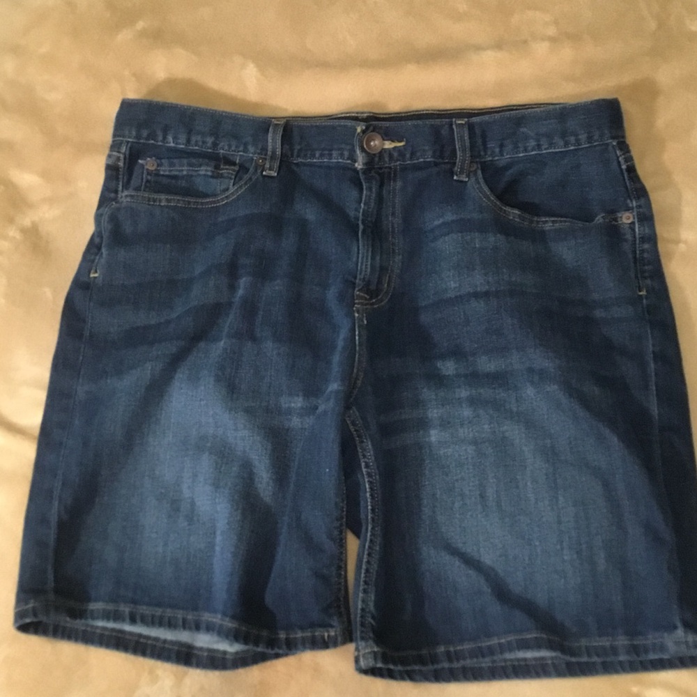 STYLUS Dark Blue Jean Shorts for Women